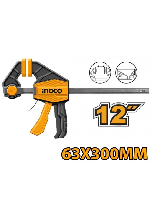 Strettoio a sgancio rapido Morsetto Manuale reversibile 150 300 450 mm Ingco