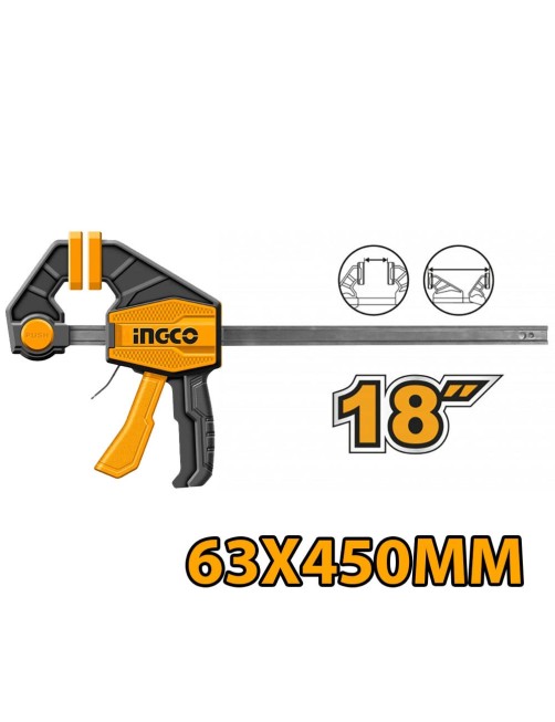Strettoio a sgancio rapido Morsetto Manuale reversibile 150 300 450 mm Ingco