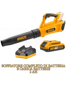 Soffiatore A Batteria 48V Per Foglie E Neve - Doppia Batteria E Potente 1050W