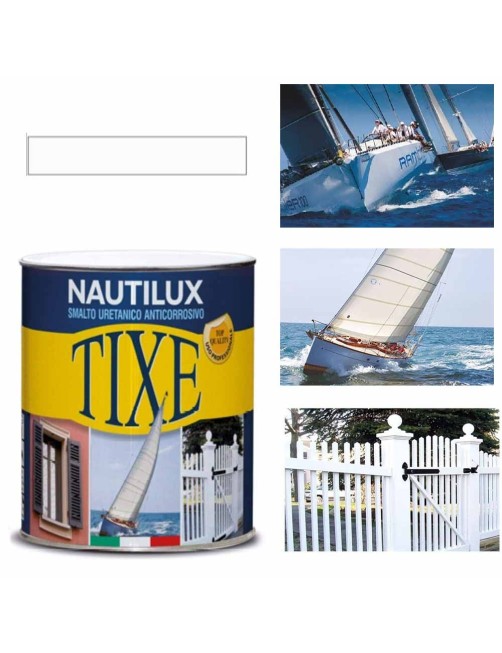 Smalto a solvente Vernice Imbarcazioni Barche Bianco Lucido 750 ml Tixe Nautilux