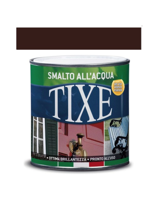 Smalto all'acqua Interno Esterno Vernice brillante lucida 500 ml Tixe Aquatix