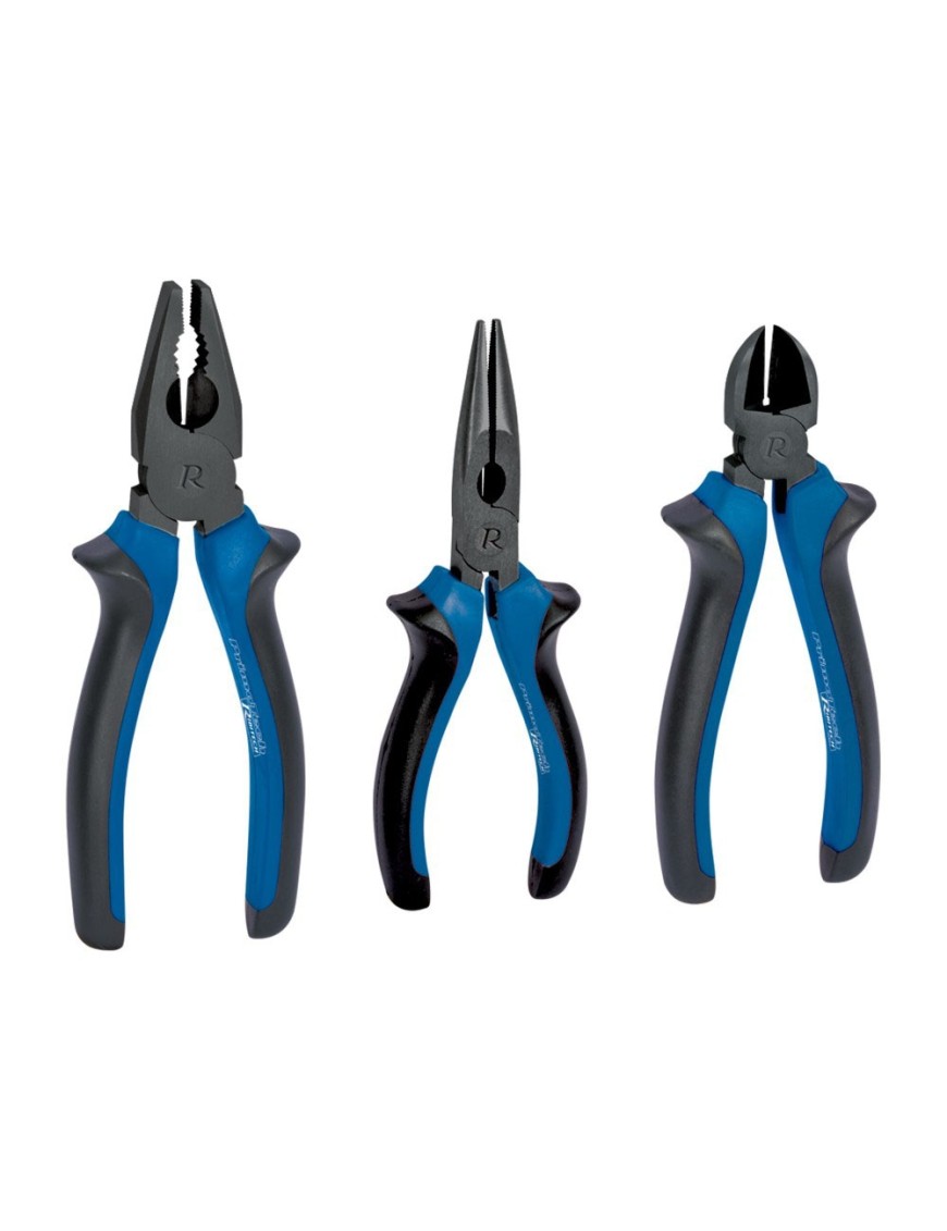 Set 3 Pinze professionali Pinza universale Becchi mezzitondi