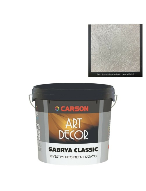 Pittura decorativa effetto sabbiato Metallico Rivestimento metallizzato Carson Sabrya Classic