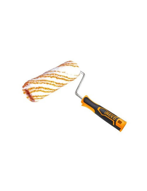 Rullo con manico da 25,5 cm per pitturare dipingere verniciatura 22 mm Ingco