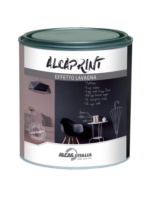 Pittura ad effetto lavagna 750ml Scrivere su pareti Disegnare gessetti Alcaprint