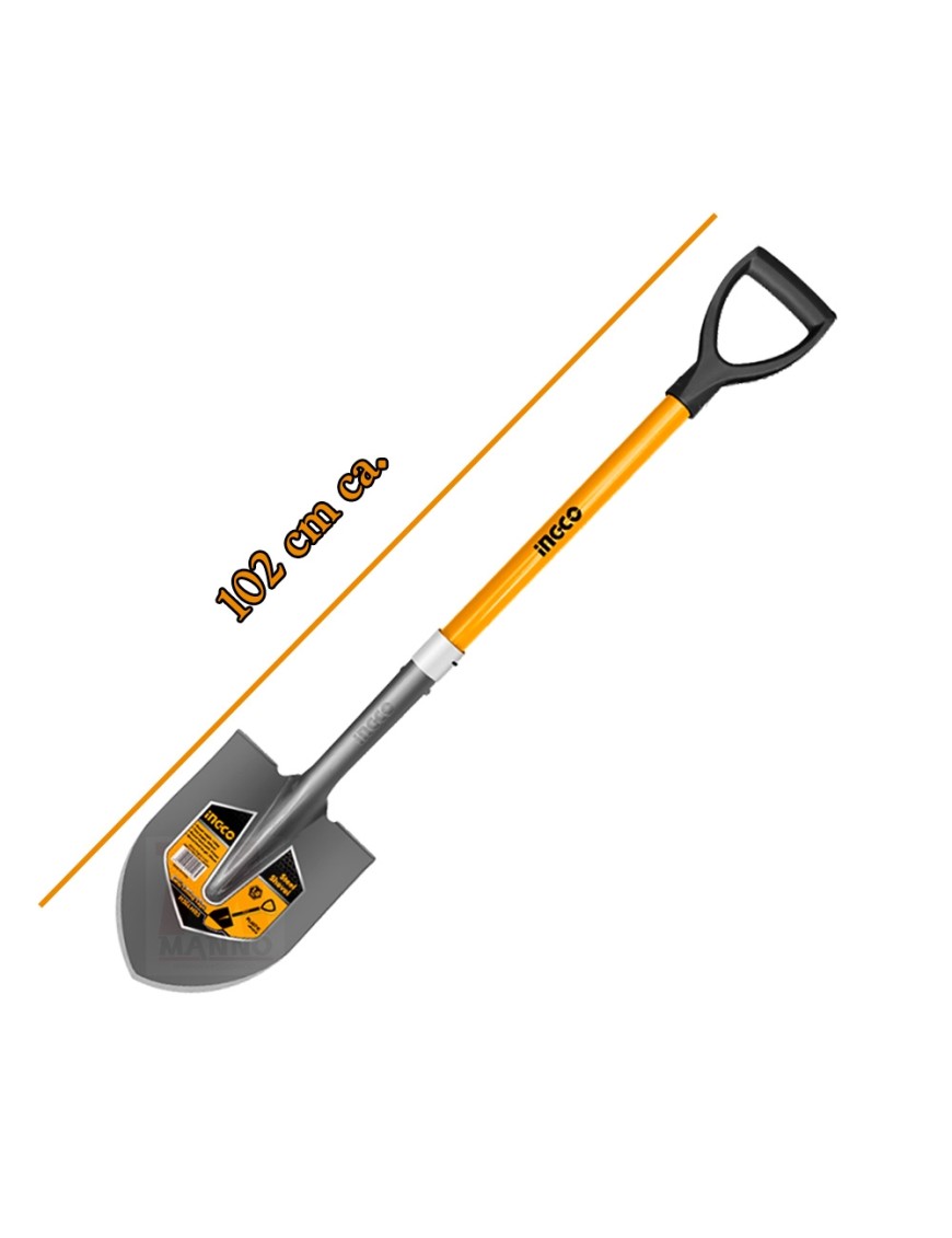 Pala A Punta INGCO - Con Manico In Fibra Di Vetro Da 100 Cm - Foto 1