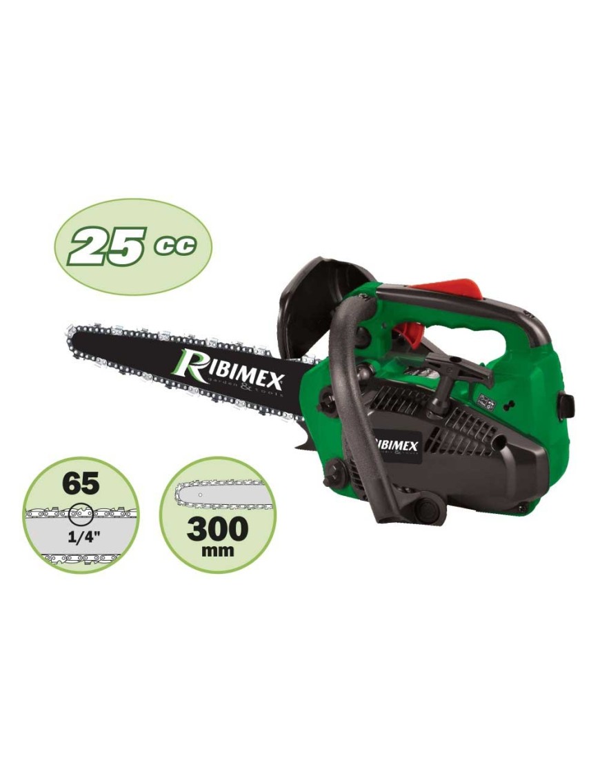 Motosega Da Potatura Ribimex 25,4cc - Lama 30cm, 1,07HP Per Taglio Preciso E Rapido - Foto 7