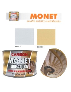 Smalto sintetico metallizzato Carson Monet Doratura Oro Argento Pronto all'uso Interni