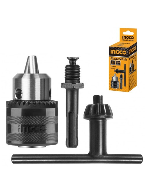 Mandrino con chiave e adattatore 1,5 - 13 mm Universale per trapano Ingco KC1301.1