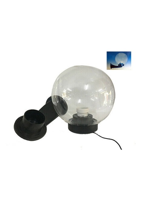 Lampione da parete Applique in resina Globo W100 a palla sfera con braccio