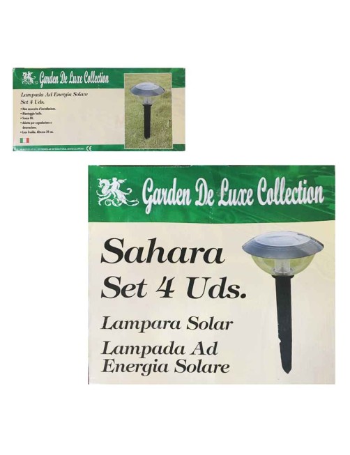 Lampade solari 4 pezzi Set lampada solare da giardino H 39 cm Lampione Sahara