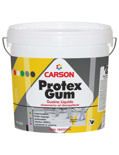 Guaina liquida impermeabilizzante elastomerica tetti terrazze Carson Protexgum