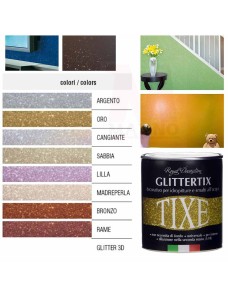 Glitter per pittura murale Gel brillantini Vernice idropitture Tixe Glittertix