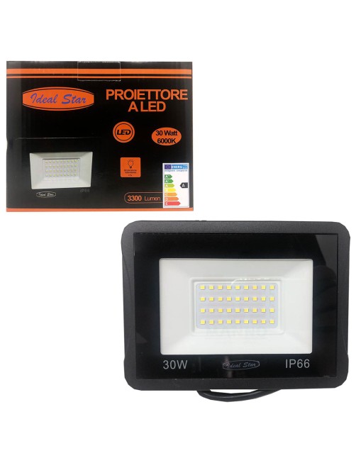 Faretto led esterno Faro Proiettore luce fredda Accensione immediata Alluminio