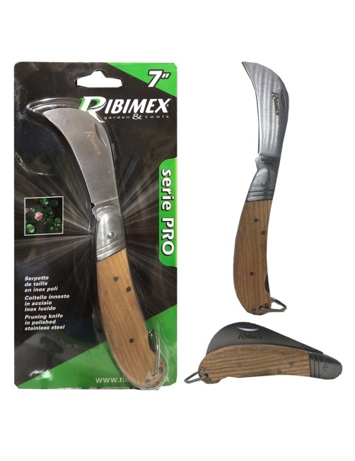 Coltello per innesto professionale Lama Acciaio inox Coltellino Innesti Ribimex