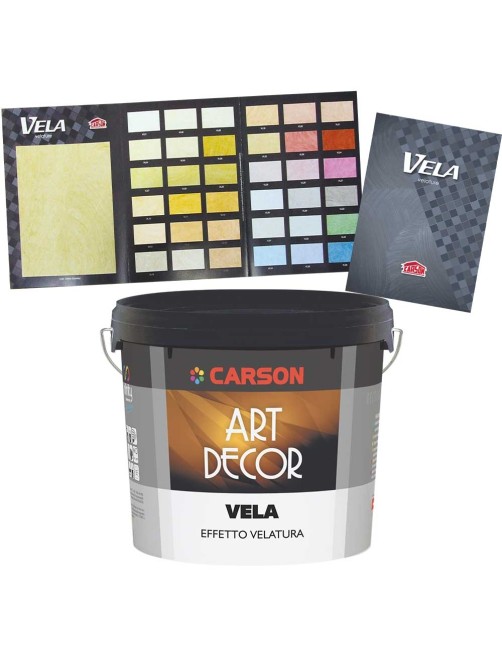 Pittura decorativa effetto velato semicoprente silossanica traspirante Velatura Carson Vela