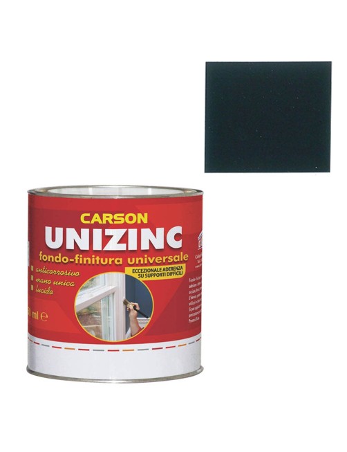 Smalto universale anticorrosivo Fondo di finitura Vari colori Carson Unizinc 750 Ml