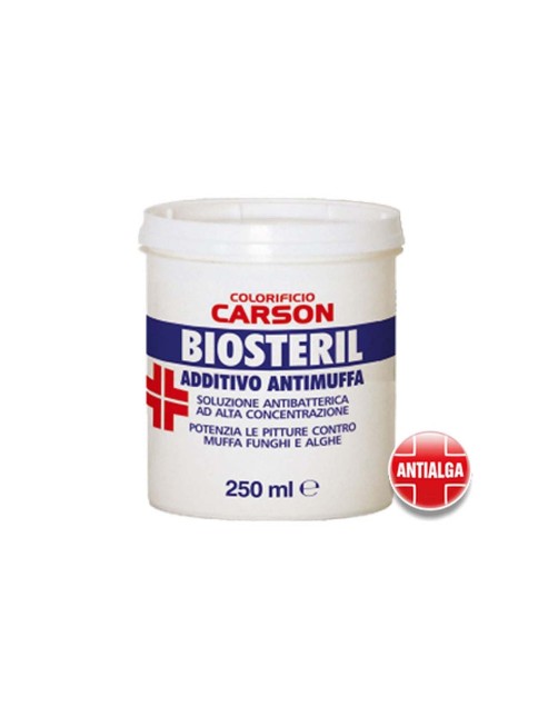 Additivo antimuffa alghe funghi per pitture e vernici Carson Biosteril Additivo 250 ml