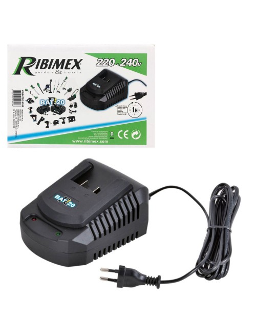 Caricabatterie rapido 20V Ribimex carica batterie caricabatteria Elettroutensili