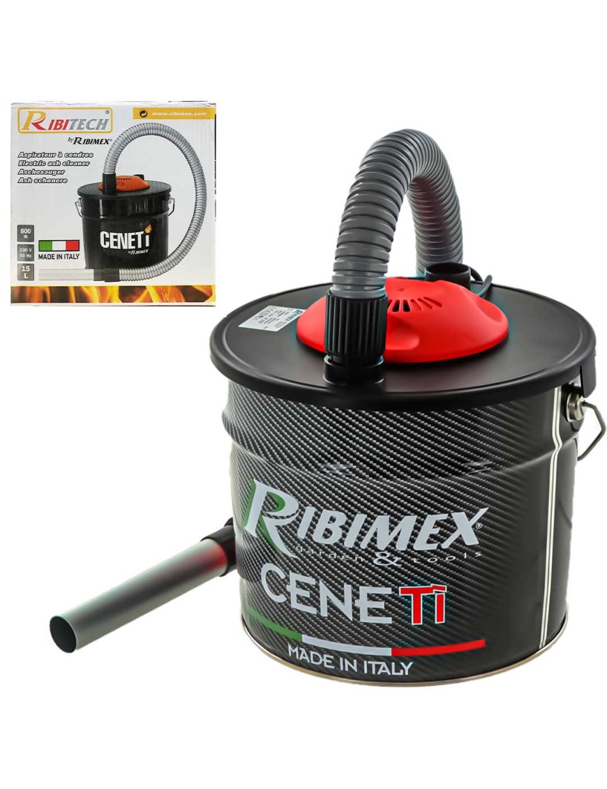 Bidone aspirapolvere cenere solidi e liquidi 4IN1 CENETRIS RIBIMEX  PRCEN010IT