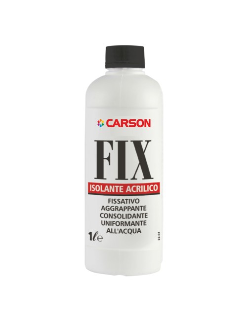 Fissativo isolante acrilico aggrappante consolidante all'acqua Carson Fix