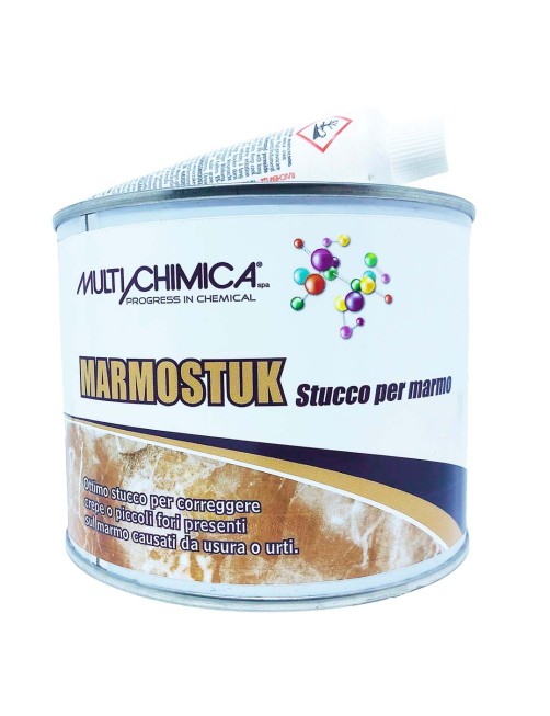 Stucco per marmo in pasta riparazione crepe e piccoli fori 500 ml Multichimica Marmostuk