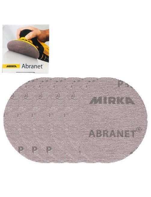 Dischi abrasivi 150 mm professionali Disco carta abrasiva Set 5 pz Abranet Grip Mirka