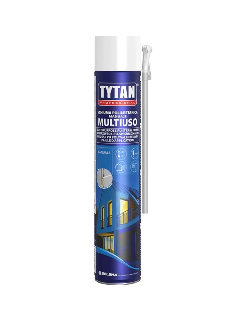 Schiuma poliuretanica manuale multiuso 750 ml B3 espansa Isolamento Sigillatura Tytan