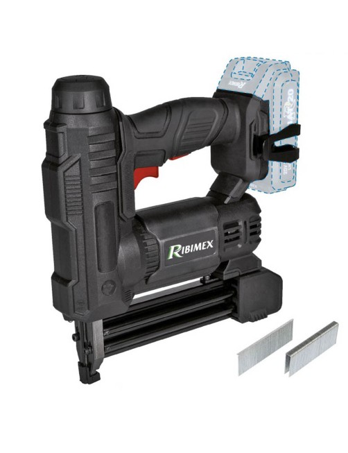 Chiodatrice Graffatrice a batteria 2 in 1 20 V elettrica Spara chiodi punti Ribimex