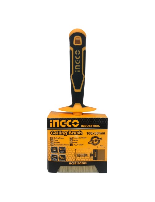 Pennello pittura smalti vernici setola bionda Plafoncino Plafone 100 x 30 Ingco