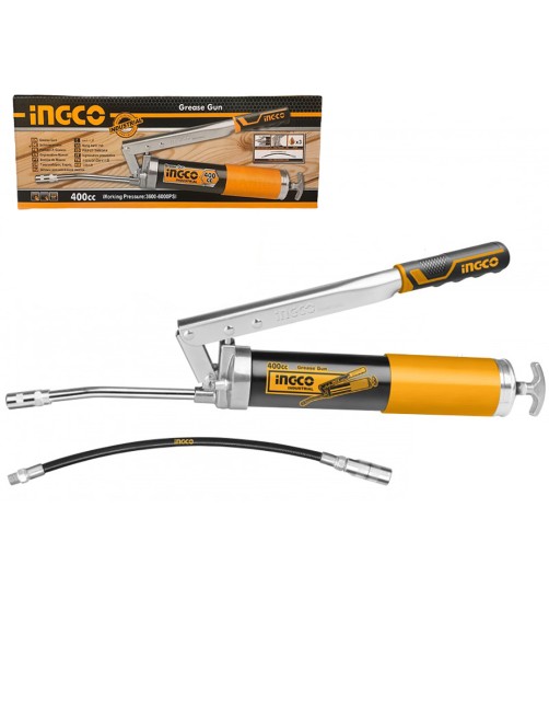 Ingrassatore pneumatico Pistola per grasso 400 CC Ingrassatrice manuale Professionale Ingco GRG015002
