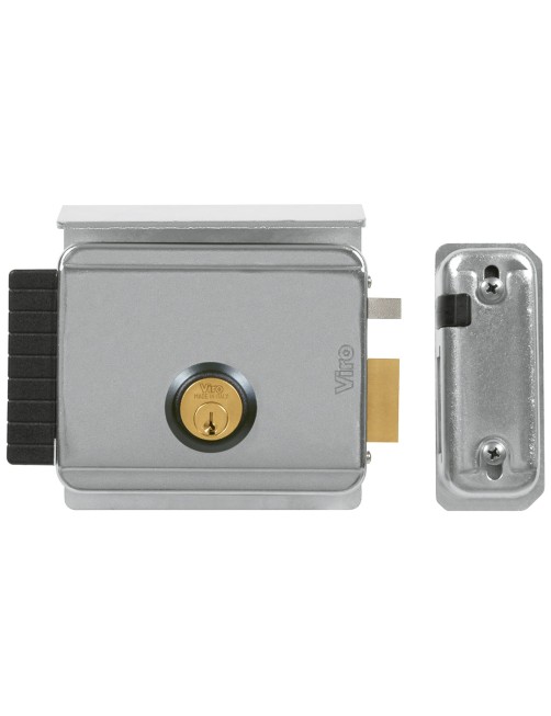Serratura elettrica 12 V Entrata regolabile da 50 a 80 mm per Porte Cancelli Viro V97