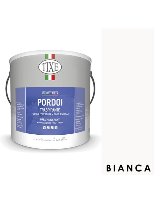 Pittura murale traspirante per interni Idropittura opaca Pareti Muri Tixe Pordoi