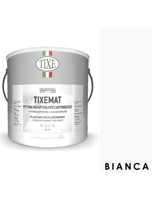 Pittura murale per interni super lavabile riempitiva cartongesso Tixe Tixemat
