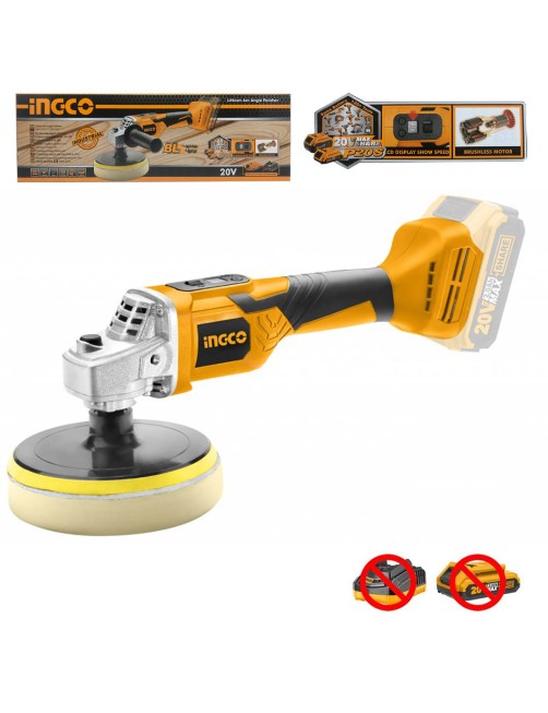 Lucidatrice auto a batteria 20 V professionale brushless Solo Ingco APLI2001