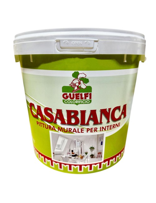 Colorificio Guelfi Casabianca Pittura per interni bianca Idropittura murale Muri Pareti