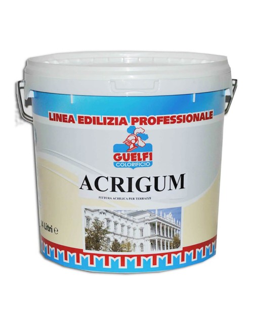Colorificio Guelfi Acrigum Guaina liquida impermeabilizzante tetti terrazze Pittura acrilica