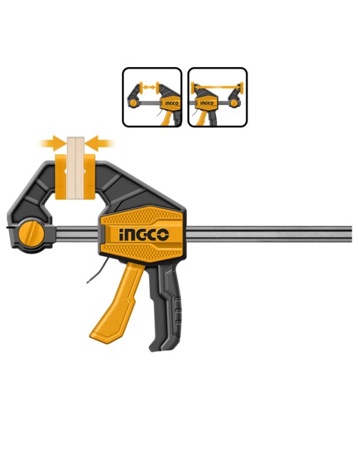 Ingco Strettoio a sgancio rapido Morsetto Manuale Reversibile 80 mm Barra acciaio