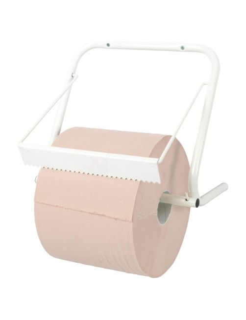 Ribimex PRIDM967 Distributore carta murale Dispenser portarotolo Carrello portacarta fino a 30cm