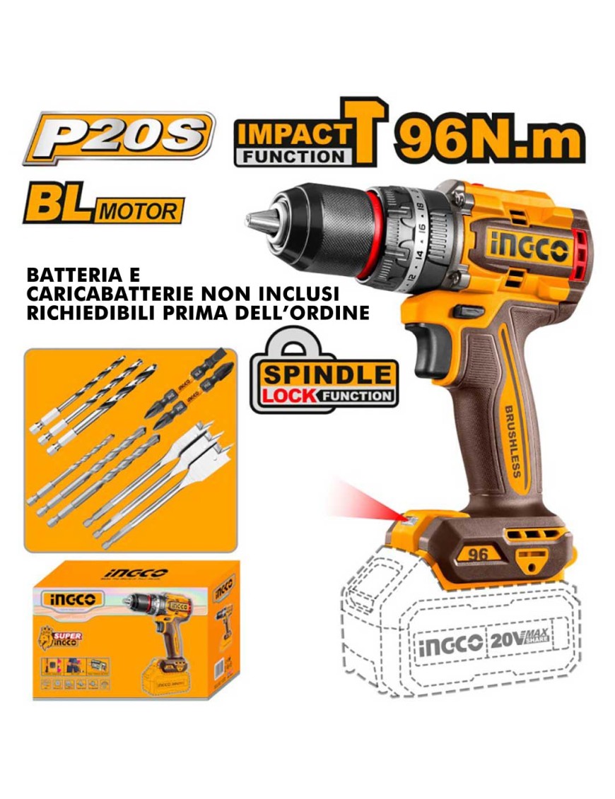 KATSU Trapano A Percussione A Batteria 21V, Trapano Avvitatore Batteria - Foto 7