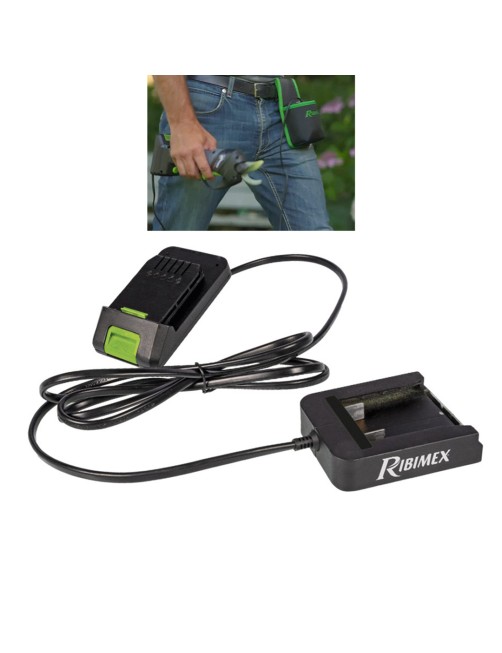 Ribimex PRBAT20/BATD Sistema di prolunga per batteria al litio 20 V Elettroutensili PRBAT20 