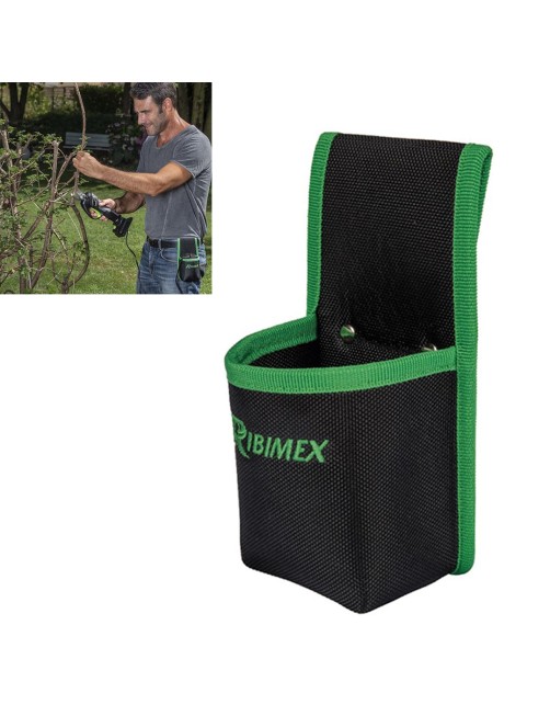 Ribimex PRBAT20/BAG Fodero porta batteria 20 V da cintura clip Custodia Fondina Batterie