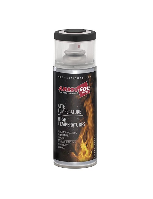 Smalto alte temperature Bomboletta spray alta temperatura vernice 400 ml Ambrosol