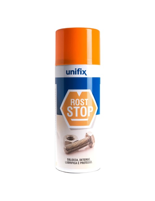Unifix Roststop Sboccante Lubrificante Spray Multiuso Protettivo Deterge 400 ml