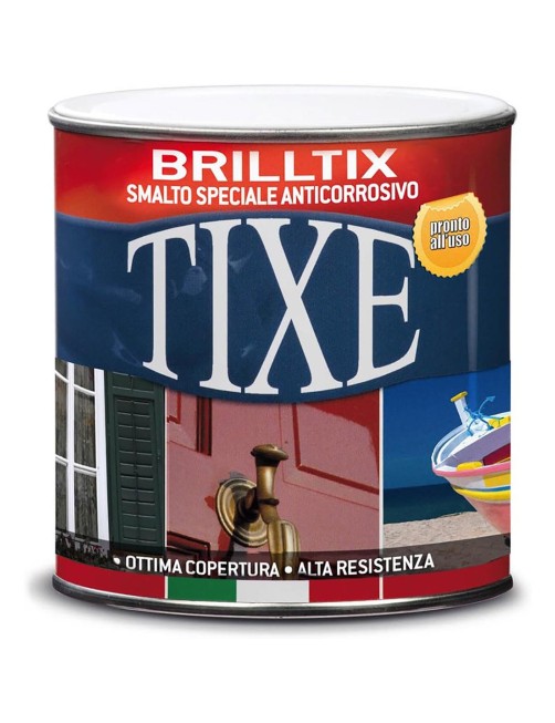 Tixe Brilltix Smalto anticorrosivo Vernice Ferro Legno Plastica Nero lucido 2,5 lt