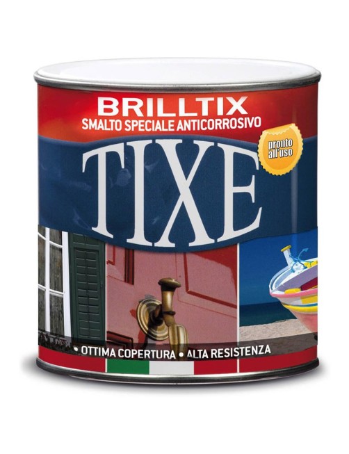 Tixe Brilltix Smalto anticorrosivo Vernice Ferro Legno Plastica Ferromicaceo Nero 2,5 lt