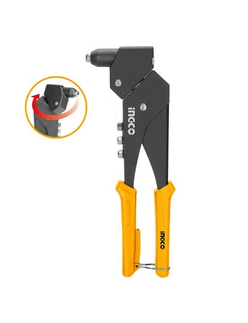 Ingco Shhr106 Rivettatrice manuale Testa girevole a 360 Gradi Corpo in lega di alluminio