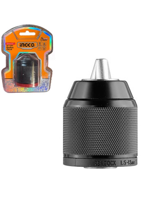 Ingco Mandrino Autoserrante 13 mm metallo Senza chiave Universale per trapano e avvitatore 1/2" 20 UNF