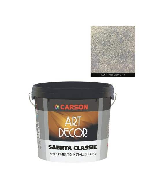 Pittura decorativa effetto sabbiato Metallico Rivestimento metallizzato Carson Sabrya Classic