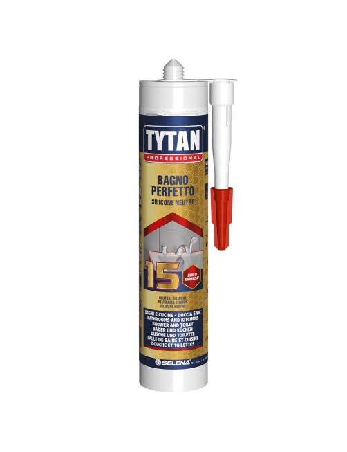 Tytan Silicone neutro Bagno perfetto Antimuffa garantito 15 anni Rapido 280 ml